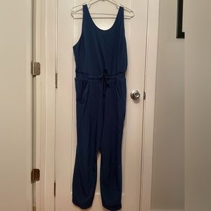 Blue jumpsuit